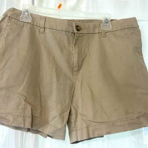 Khaki shorts Sz 16. 4.5” inseam